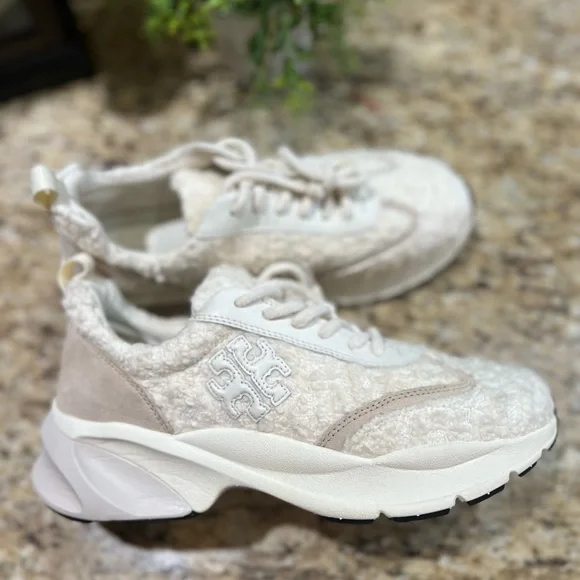 Tory Burch Good Luck Lace Up Trainer Running Sneakers 9.5 - Picture 4 of 10